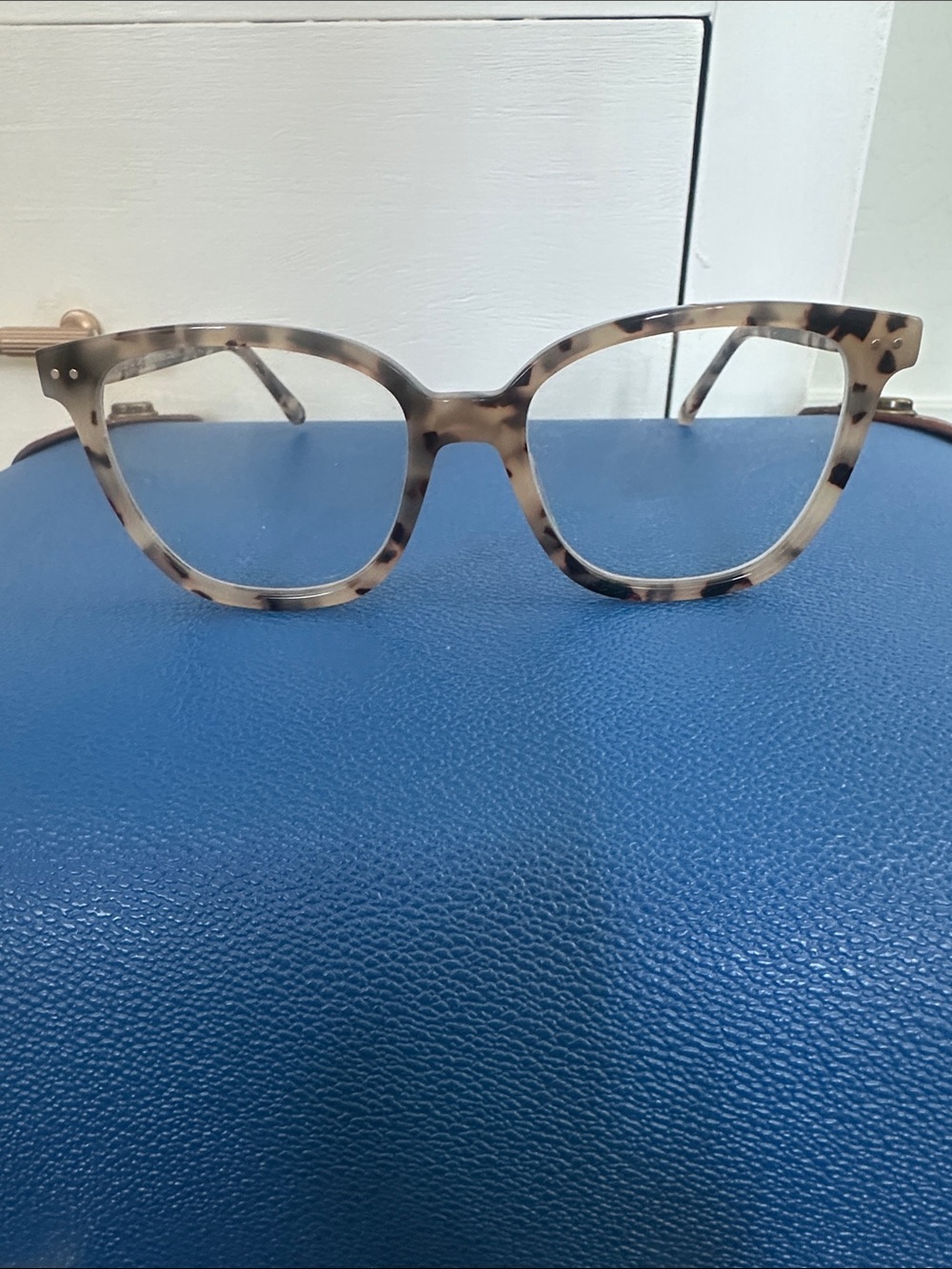 Muse Cat-Eye Tortoise Frame Glasses in Brown and Cream